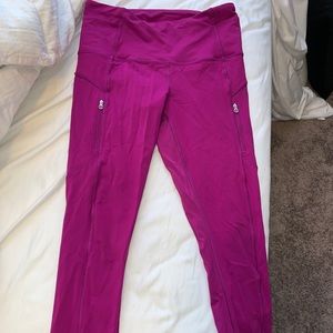 Lulu lemon dark pink/purple leggings
